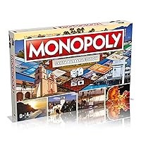 MONOPOLY Board Game - Santa Barbara Edition: 2-6 Players Family Board Games for Kids and Adults, Board Games for Kids 8 and up, for Kids and Adults, Ideal for Game Night
