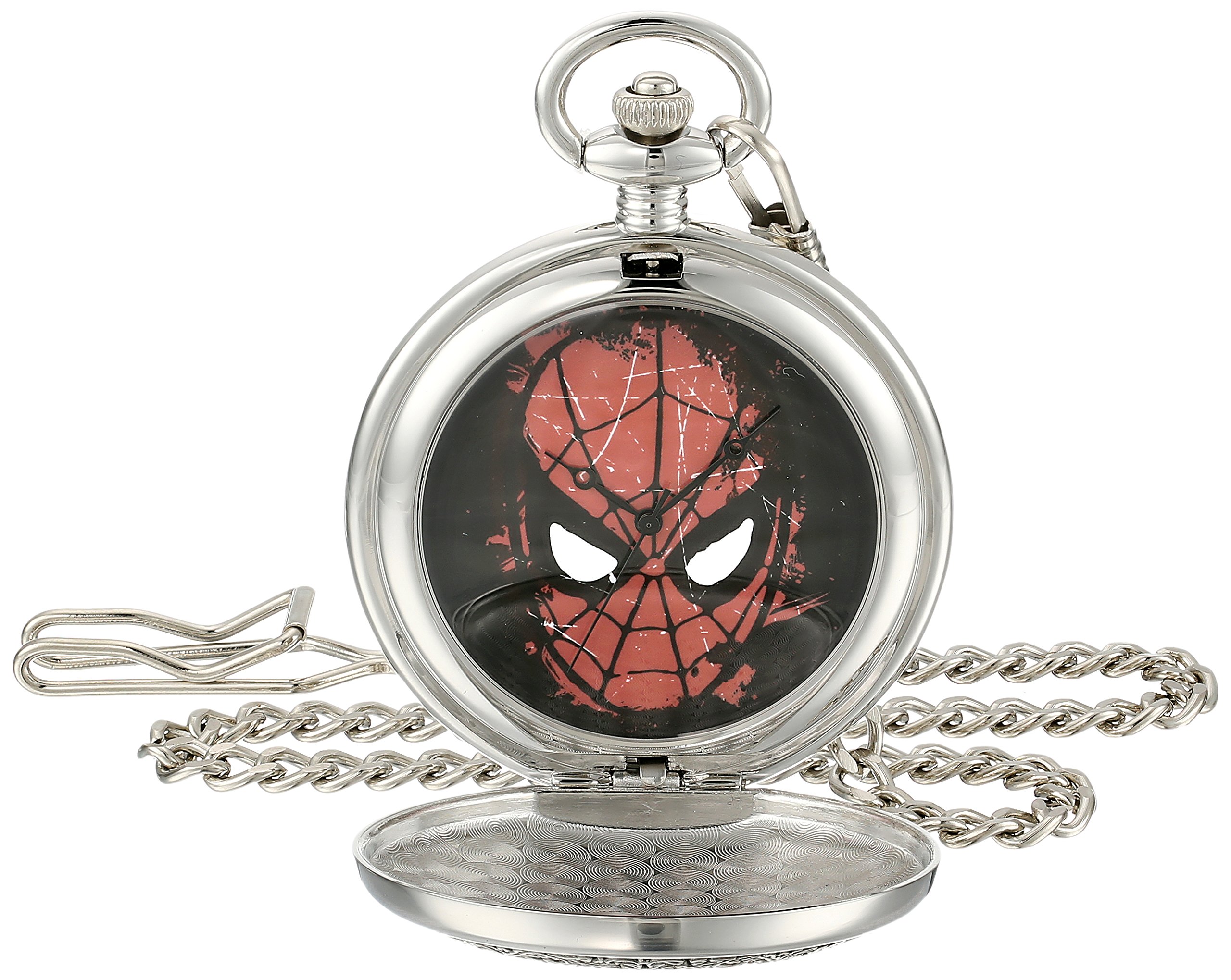 Marvel Men's W001746 Spider-Man Analog-Quartz Pocket Watch