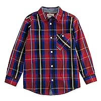 Levi's Boys' Long Sleeve One Pocket Button Up Shirt