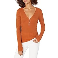 Vince Women's Long Sleeve V-Neck Henley