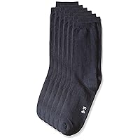 Trimfit Boys 6 Pack Dress Rib Crew Socks (Comfortoe)