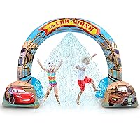 GoFloats Disney Inflatable Arch Sprinkler for Kids - Choose Between Cars, Frozen and Finding Nemo