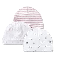 Baby Girls' Organic Essentials 3 Piece Hat Set