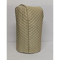 Beige Quilted Food Processor Cover