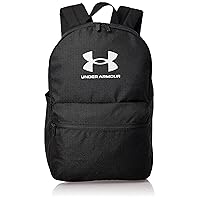 Under Armour unisex-adult Loudon Lite Backpack, (001) Black/Black/White, One Size