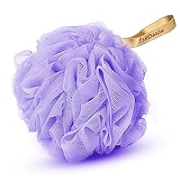 Midazzle Luxury Bathing Loofah Sponge Exfoliator Scrubber for High Lather Cleansing (Large, Pack of 1, Colors May Vary)