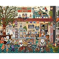 Ceaco - Cindy Jackson - Cat Café - 1000 Oversized Piece Jigsaw Puzzle
