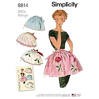 Simplicity USOSPattern Misses' Vintage Aprons, Paper White, OS (ONE SIZE)