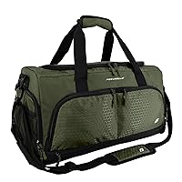 Ultimate Gym Bag 2.0: The Durable Crowdsource Designed Duffel Bag with 10 Optimal Compartments Including Water Resistant Pouch