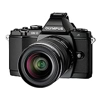 OM SYSTEM OLYMPUS OM-D E-M5 16MP Live MOS Interchangeable Lens Camera with 3.0-Inch Tilting OLED Touchscreen and 12-50mm Lens (Black) - International Version (No Warranty)