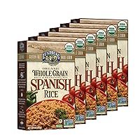 Lundberg Family Farms - Organic Whole Grain Spanish Rice, Zesty Blend, Side Dish, Pantry Staple, 100% Whole Grain, Non-GMO, Gluten-Free, USDA Certified Organic, Vegan, Kosher (6 oz, 6-Pack)