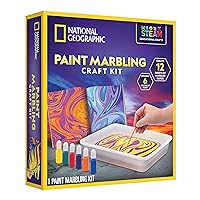 TBC The Best Crafts Marbling Art Paint Kit, 6 Bottles Marbling Inks(19ml  Each), Art of Painting on Water, Ebru Art