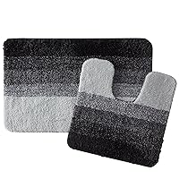 Sweet Home Collection Bathroom Accessories Sets Unique Collections Modern Classic Contemporary Decorative Beautiful Designs Bath Shower Tub Décor, 2 Piece Rug, Urbana (Pack of 1)