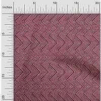 Cotton Flex Red Fabric Chevron Block Sewing Material Print Fabric by The Yard 40 Inch Wide