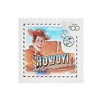 Disney 100 Greetings Card For Him/Her/Friend With Envelope - Toy Story Stamp Design, With Woody
