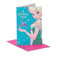American Greetings Birthday Card for Kids (Frozen, Queen Elsa)