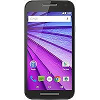Motorola Moto G 3rd Generation Smartphone (5.0 Touch Screen, 8 GB Storage, Android 5.1.1) – Black
