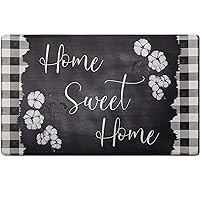 SoHome Cozy Living Anti Fatigue Kitchen Mat for Floor, Home Sweet Home Themed Cushioned Kitchen Runner Rug Mat, Non Slip, Easy Wipe Clean, 1/2 Inch Thick, 18
