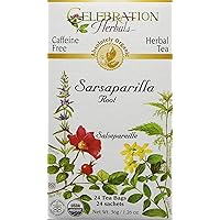 CELEBRATION HERBALS Sarsaparilla Root Organic 24 Bag, 36g/ 1.26 oz