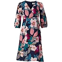 Eliza J Women's Printed Midi Wrap Dress