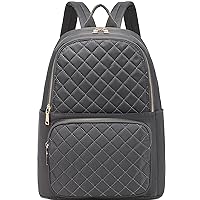 Gazigo Backpack for Women, Nylon Travel Backpack Purse Black Shoulder Bag Small Casual Daypack for Womens (X Large Quilted Grey)