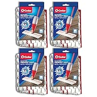 O-Cedar ProMist MAX Washable Refill, 4 Count (Pack of 1), Red and White