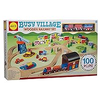 ALEX Toys Busy Village Wooden Railway Set