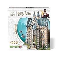 Wrebbit3D Harry Potter Hogwarts Clock Tower 3D Puzzle for Teens and Adults | 420 Real Jigsaw Puzzle Pieces | Not Just an Ordinary Model Kit for Adults for Harry Potter Fans