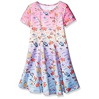 Disney Zootopia Little Girl's Skater Dress Ombre Sublimation Print Multi