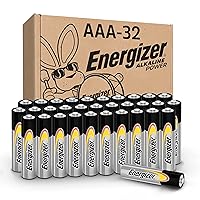 Energizer AAA Batteries, Triple A Long-Lasting Alkaline Power Batteries, 32 Count (Pack of 1)