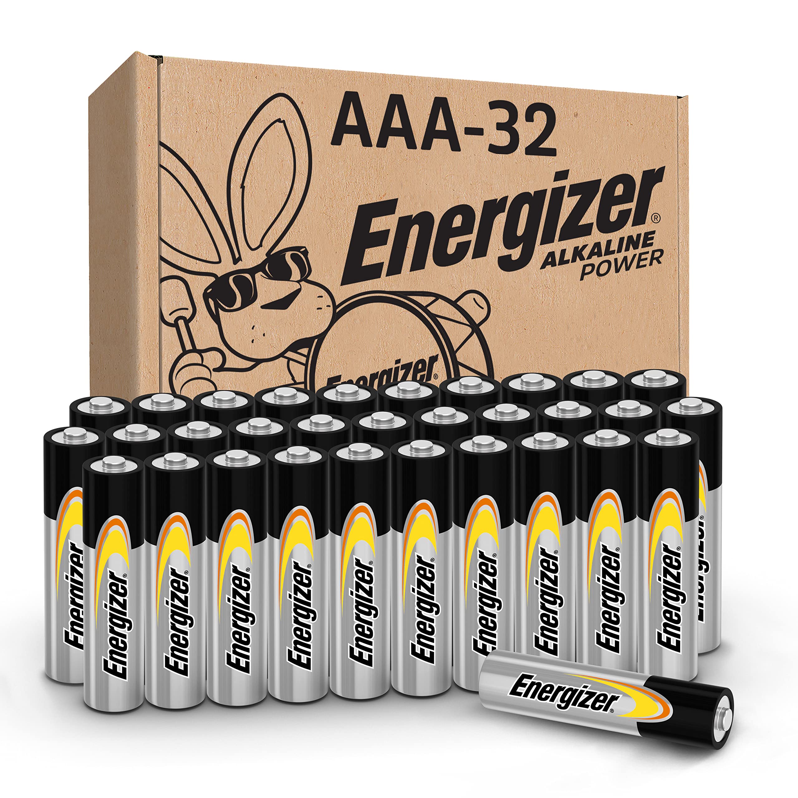 Energizer Alkaline Power AAA Batteries (32 Pack), Long-Lasting Triple A Batteries - Packaging May Vary