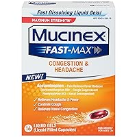 Mucinex Fast-Max Liquid Gels - Congestion & Headache 16 Ct.