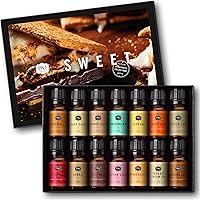 Sweet Essential Oil - 14x10ml Set, Premium Fragrance Oils for Candle Making, Diffuser, Soap, Perfume, Bath & Body, Cruelty-Free