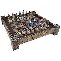 American US Civil Generals War North vs South Chess Set W/ 17