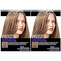 L'Oreal Paris Frost and Design Cap Hair Highlights For Long Hair, Caramel, 2 count