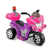 KID MOTORZ Lil Patrol Ride On Toy, 6V, Purple and Pink