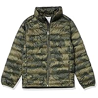 Amazon Essentials Boys and Toddlers' Lightweight Water-Resistant Packable Puffer Jacket