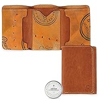 Leather Trifold Wallet - Handcrafted from Vintage Baseball Gloves by FC Goods