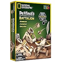 Da Vinci Model Kit - Catapult Kit for Kids, 3D Puzzle Building Toy for Boys and Girls, Wood Building Kit for Kids, A Great STEM Project, Engineering Model Kit (Amazon Exclusive)