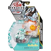 Bakugan Evolutions, Sharktar with Nano Shadow and Clutch Platinum Power Up Pack, True Metal Action Figure, 2 Nanogan, 2 Bakucore, 2 Ability Cards, Kids Toys for Boys and Girls, Ages 6 and Up