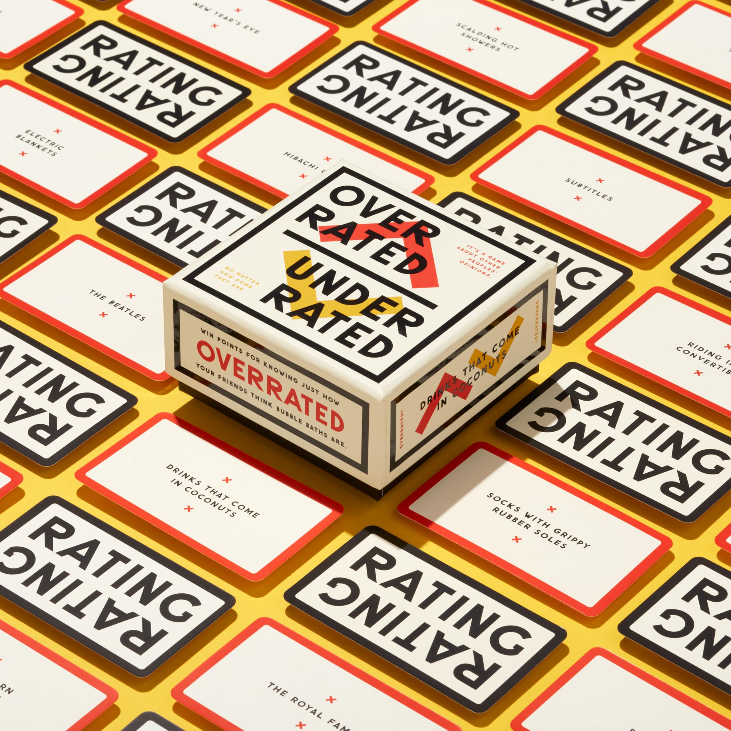 Brass Monkey Underrated Overrated - Social Party Game with 300+ Game Card Prompts for Debating Everything