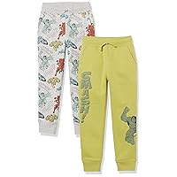 Amazon Essentials Disney | Marvel | Star Wars Boys and Toddlers' Fleece Jogger Sweatpants, Multipacks