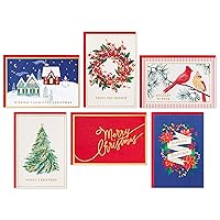 Hallmark Boxed Christmas Cards Assortment, Cozy Christmas (6 Designs, 36 Cards with Envelopes)
