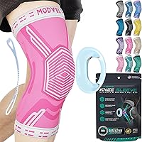 Modvel Knee Braces for Knee Pain Women & Men - Knee Brace for Knee Pain Set, Knee Brace Compression Sleeve, Knee Braces for Knee Pain Meniscus Tear, ACL & Arthritis Pain Relief - Knee Sleeves