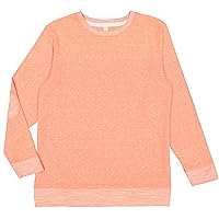 Adult Unisex Harborside Mélange French Terry Crew Neck w/Elbow Patches (6965)