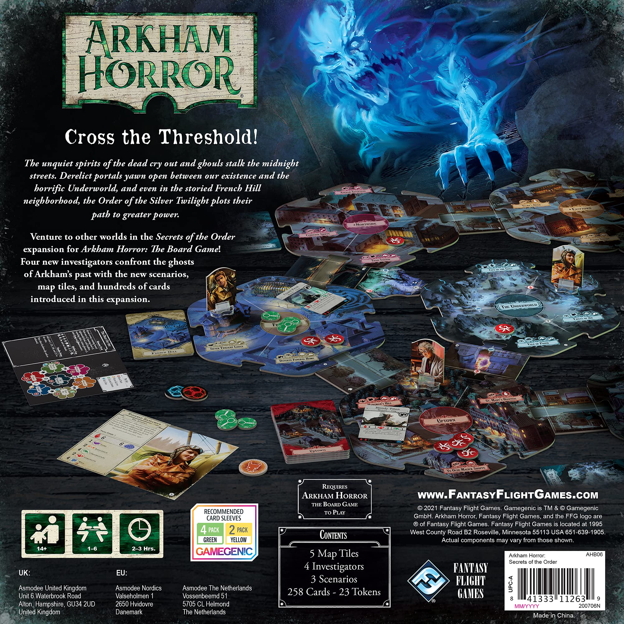 Arkham Horror 3rd Edition Secrets of The Order Board Game Expansion | Mystery Game | Cooperative Board Game for Adults | Ages 14+ | 1-6 Players | Avg Playtime 2-3 Hours | Made by Fantasy Flight Games