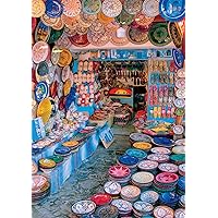 Buffalo Games - Miguel Angel - Chefchaouen Morocco - 500 Piece Jigsaw Puzzle for Adults Challenging Puzzle Perfect for Game Nights - 500 Piece Finished Size is 21.25 x 15.00, Large