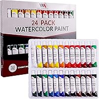 Basics Watercolor Paint Set Tubes, 24 Colors, Assorted