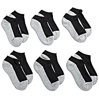 Jefferies Socks Boys 2-7 Seamless Sport Low Cut Half Cushion 6 Pack Socks