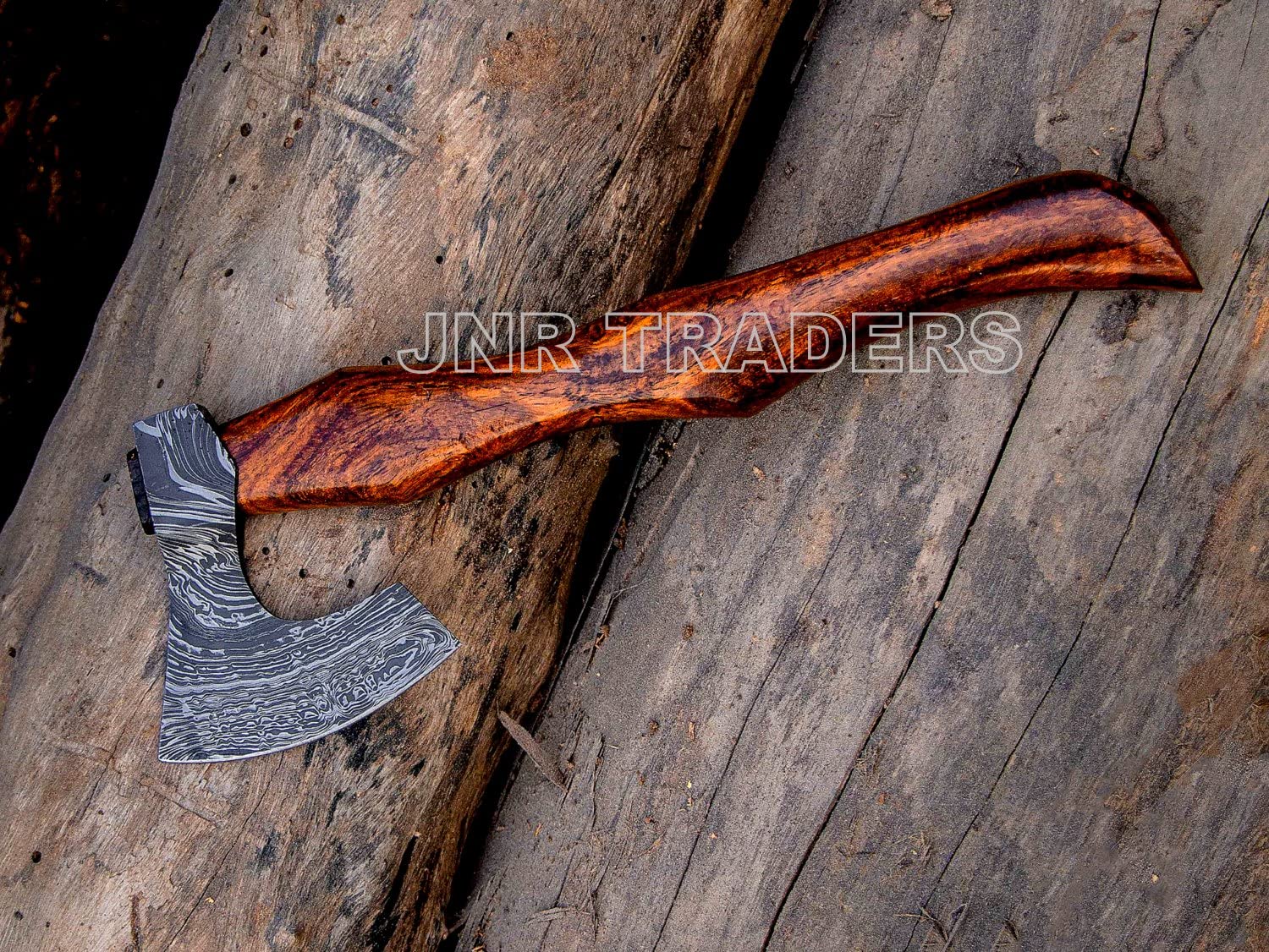  JNR Traders Damascus Steel Axe with Sheath, 16 Handmade  Damascus Camping Hatchet, Tomahawk Axe, Throwing Axe, Axe for Wood Cutting  Splitting 2217 : Sports & Outdoors